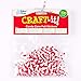 Baker Ross EF942 Candy Cane Felt Stickers - Pack of 100, Self-Adhesive Puffy Scrapbook Stickers