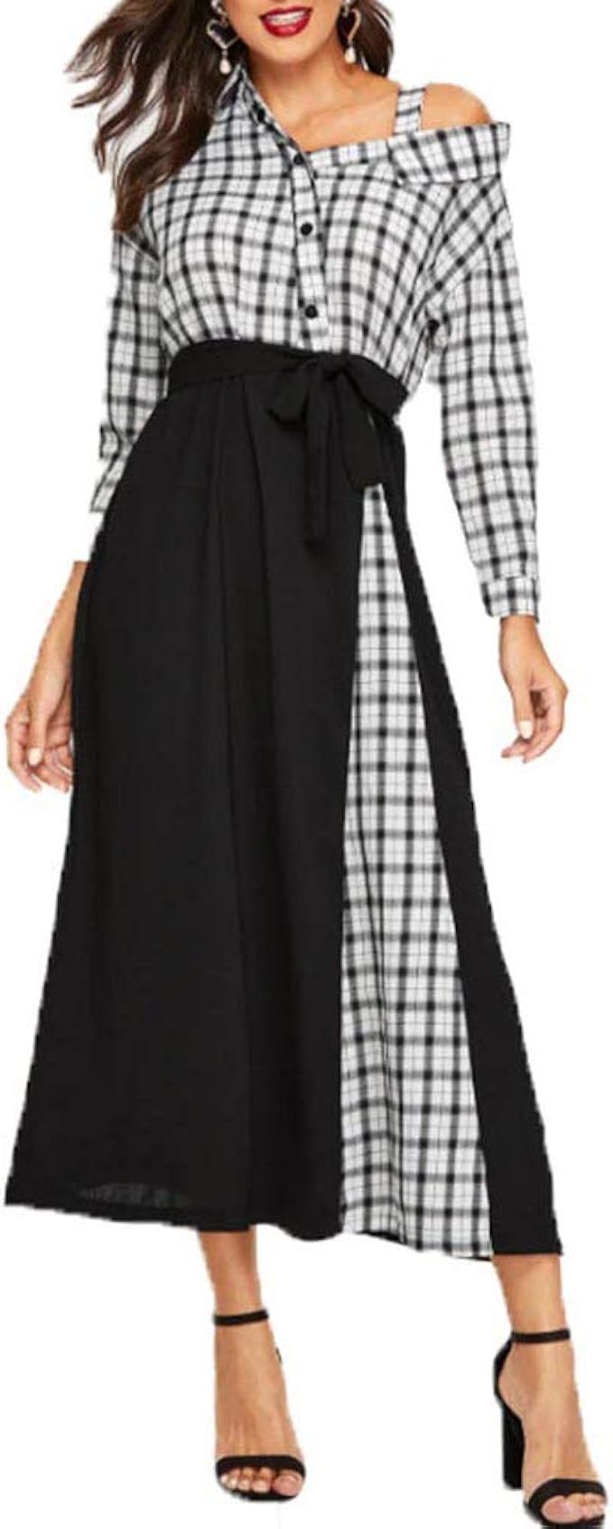 tartan maxi dress uk