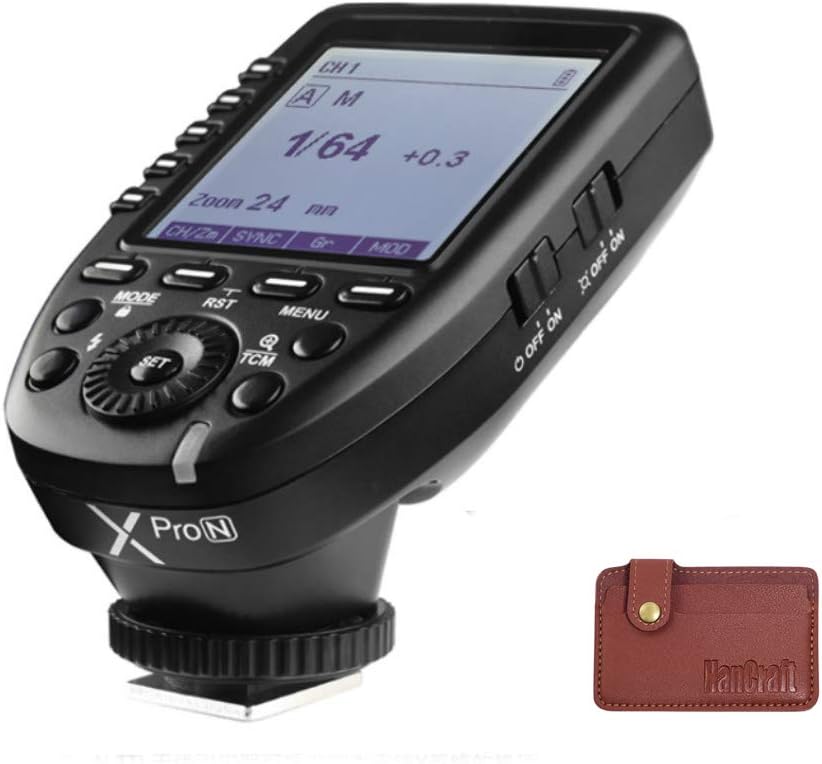 Godox XPro-N TTL Wireless Flash Trigger for Nikon,1/8000s High-Speed-Sync,5 Dedicated Group Bottons and 11 Customizable Functions (XPro-N Transmitter Compatible with Nikon)