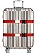 TRANVERS Luggage Straps For Suitcases Baggage Belt Heavy Duty Adjustable 2-Pack Red