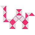 Mipartebo Magic Snake Cube Twist Puzzle 36 Wedges Large Size Twist Fidget Snake Toys Gift Party Favors Game Goodie Bag Fillers Christmas Stocking Stuffers for Kids Adults Teens Pink
