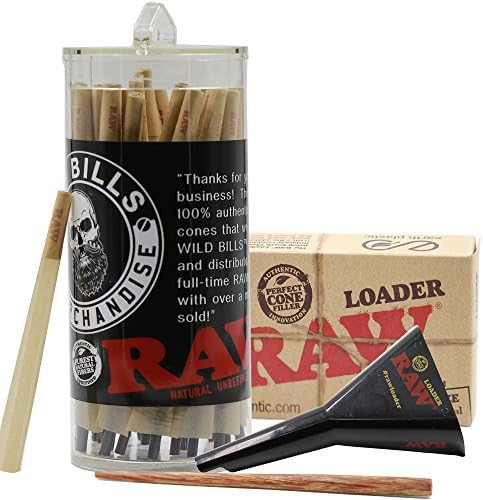 RAW King Size Cones Bundle (52 Pack with Raw Loader) by Wild Bills