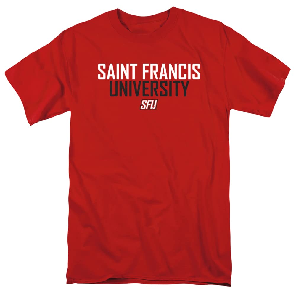 Saint Francis University Official Stacked Unisex Adult T Shirt,Saint