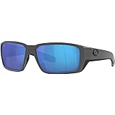 Costa Del Mar Sunglasses for Men - Fantail PRO Men's Polarized Sunglasses - Fishing, Boating & Beach UV Protection - Size 60