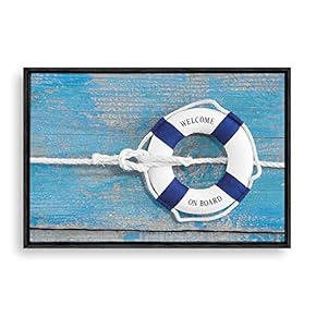 Framed Canvas Wall Art Welcome Canvas Prints Home Artwork Decoration for Living Room,Bedroom - 16x24 inches