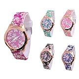 2017 Womens Flowers Watches COOKI Clearance Quartz Female watches on Sale PU Leather Lady Watches-H28