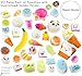 MasonHarper Random 20 Pack of Slow Rising Kawaii Squishies (Jumbo, Medium & Mini Soft Squishy Toys), Variety of Panda, Buns & Cake Squishies, Straps for iPhone & Android Headphone-Jack, Stress Relief
