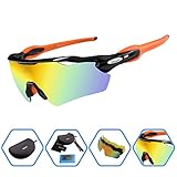 Duco POLARIZED Sports Sunglasses Cycling Glasses With 5 Interchangeable Lenses 0028