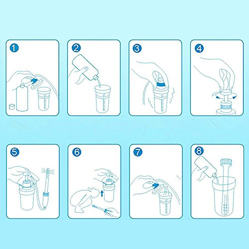 300ML Medical Manual Pressure Pump Anal Douche and Enema Bulb System Kit Vaginal Douching Aids in Hygiene