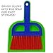 Laughing Lettuce Childrens Broom and Dustpan Set Toy Broom, Dustpan, and Mini Sweeper. Real Working Broom. Mini Sweeper Clicks into Dustpan for Easy Storage. True Montessori Cleaning Set