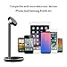 Licheers Magnetic Cell Phone Stand, 360 Rotation Magnetic Cell Phone Holder Compatible with iPhone Xs Max XR 8 7 6 6s Plus, Android,Samsung,Kindle,Used for Desk, Table, Night Stand-Black