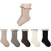 Colorful Childhood Baby Girls Frily Ruffles Socks Newborn Infants Toddlers Non-Slip Grip Ankle Socks