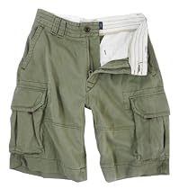 Polo by Ralph Lauren Men's Cellar Fatigue Cargo Shorts Basic Olive (30)