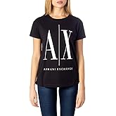 Armani Exchange Womens Icon Logo Boyfriend Tee