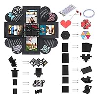 Mua Prom Nooting Diy アルバム 爆発ボックス サプライズボックス 手作り ラブメモリフォトアルバム 5層 六角型 ギフトボックス 写真 誕生日記念日贈り物 思い出記録用 紙箱 ロマンチック 父の日 プレゼント 赤ちゃん 成長記録冊 母の日 誕生日 記念日 卒業 送別会