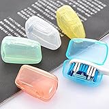 MACHEE 5PCS Travel Toothbrush Head Cover Case Cap Hike Camping Brush Cleaner Protect