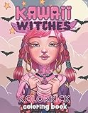 Kawaii Witches Coloring Book: Cute and Adorable