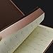 Leather Notebook,izBuy Classic Vintage Notebook Diary Medium Size for Men/women 240 Lined Beige Pages-Mediterranean Style 0.5mm Smooth Gel Pen Included,Darkbrown(58-25)