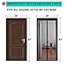 Magnetic Screen Door,Removable Screen Door with Full Frame Velcro and Heavy Duty Mesh Curtain,Fits Door Openings up to 36 x 82 Inch MAX(Black)