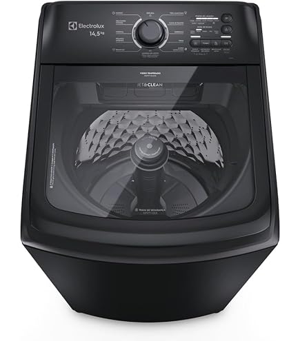 Máquina de Lavar Electrolux Expert, 18Kg, Preta, Tripla Filtragem