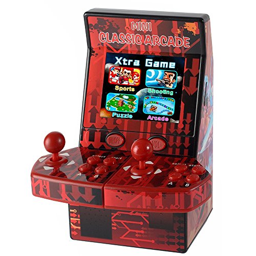 CCGTOY Upgraded Mini Classic Arcade Game Cabinet Machine Double Joystick Retro Handheld Player with Built-in 183 Games