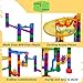 MarbleJungle Marble Run Mega Sets for Kids - Boys and Girls Educational STEM Building Game for Discovery and Learning - 106 Pieces (90 Maze Tracks + 16 Glass Marbles)