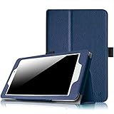 Fintie Acer Iconia Tab 8 A1-840FHD 8-Inch Android Tablet Folio Case - Premium PU Leather Cover Stand With Stylus Holder [Fits Acer Iconia Tab 8 A1-840FHD-197C / A1-840-131U / A1-840FHD-10G2] - Navy