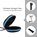 Earbud Case ZEEYU Hard Earphone Bluetooth Headphone Carrying Storage with Carabiner-Blue
