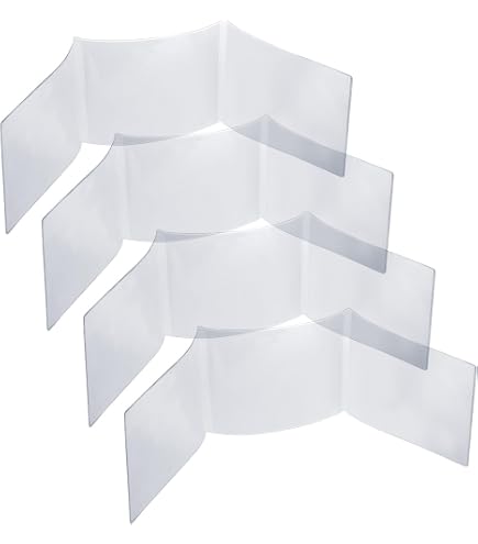 BOXOB Mahjong Kartenschutz-Hüllen – 4 Stück, Transparente PVC-Organizer Für Punktekarten