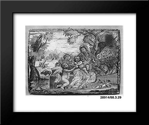 Italian, Lecce Culture - 24x20 Framed Art by Museum Prints Titled: The Holy Family