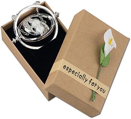 18K Silver Plated Time Turner Necklace in Gift box