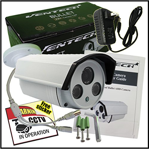 Ventech HD 1080p ((2 Power IR LED)) Awesome Quality Video CCTV cmos 2mp Bullet Camera Home Security Day/Night Infrared Night Vision Indoor
