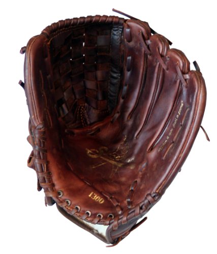 Shoeless Joe Gloves Fast Pitch Basket Weave Web Brown Baseball Glove, Left Hand, 13-Inch