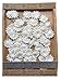 100 White Mulberry Daisy Paper Flowers Scrapbooking Embellishment