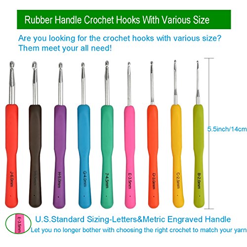 3 Ergonomic+Crochet+Rubbery+Handles+Arthritic