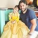 CQDY Belle Princess Dress Costume Sleeveless Party Christmas Halloween, Yellow, 4-5T
