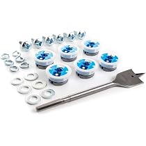 Lot De 4 Fixations Gripit Pour Plâtre – 25 Mm, Charge 113 Kg, Avec Vis M8x30 – Onestopdiy