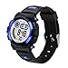 AZLAND Updated Version Added Three Alarms - Multifunctional Waterproof Boys Girls Watch Digital Sports Kids Watches,Dark Blue