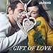 LiLoing Jewelry for Women and Mom,Love Heart Pendant Necklaces for Women,Valentines Day,Christmas Day,Mothers Day,Girlfriend,Wife,Engraved with