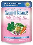 Dick Van Patten's Natural Balance Platefulls Salmon, Tuna & Crab Formula in Gravy Cat Food 3oz, Pack of 24