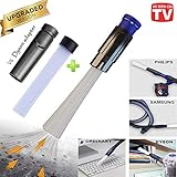 Panshi Universal Vacuum Attachment, Dusty Brush Cleaning Tools,Duster Pro Cleaner Tubes Accessories, Dust Tiny Cleaning Sweeper with Flexible Brush, Compatible with Dyson Series