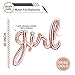 Rose Gold Happy Birthday Script Cursive Letter Foil Balloon Banner, (rose gold baby girl balloons)