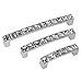 Lsgoodcare Crystal Glass Drawer Handles Silver Europe Simple U Shape Rhinestone Dresser Cupboard Pull, 10Pack 4.2