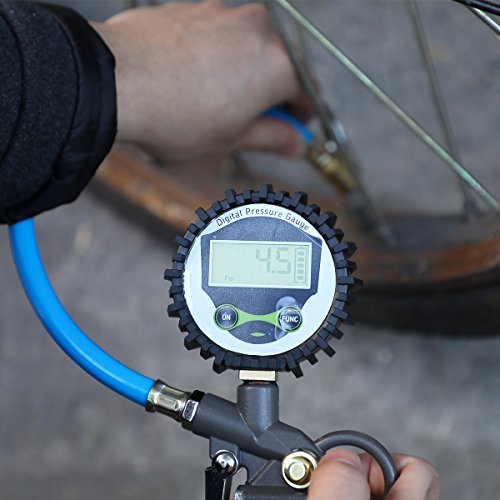 Tire Inflator with Gauge,MagicFour Digital Tire Inflator,Tire Pressure Inflator Accessories for Air Compressor with Air Chuck,Hose and Quick Connect Plug - Thumbnail 6