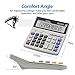 Calculator, Basic Desktop Calculator, Solar Battery Dual Power with 12-Digit Large LCD Display and Large Computer Keys Office Calculator by Ebristar (Battery Included)
