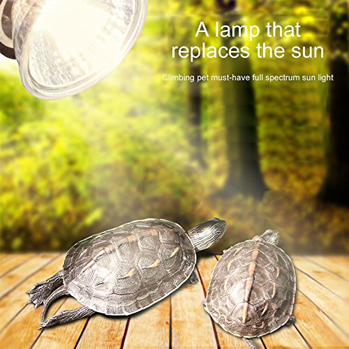 E27 UVB Light UVA Bulb Basking Spot Lamp,110V Full Spectrum for Turtle Aquarium Aquatic Reptile Lizard Heat Lighting