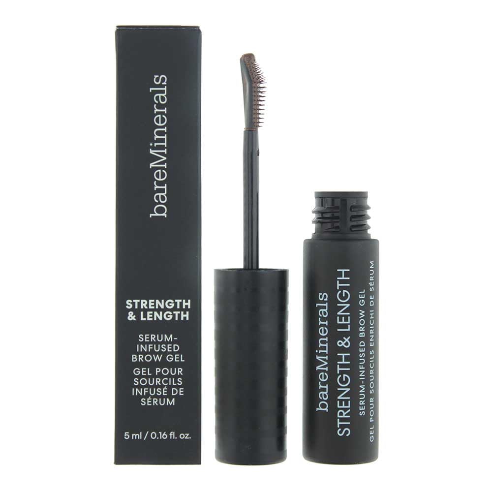 bareMinerals Strength and Length Serum-Infused Brow Gel - Coffee for Women 0.16 oz Brow Gel