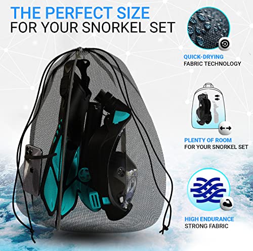 COZIA DESIGN Snorkeling Gear for Adults with Fins - Full Face Snorkel ...