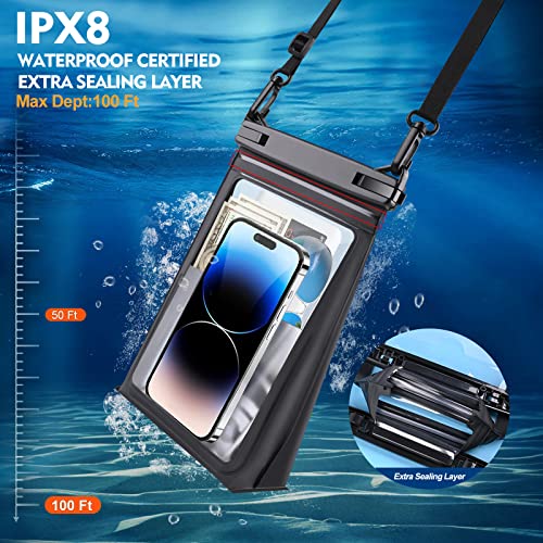 Large Floating Waterproof Phone Pouch [with Sealing Strip], Cell Phone