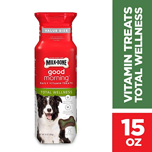Milk-Bone Daily Vitamin Chewy Dog Treats for Dogs of All Sizes, 15 Oz., Total Wellness